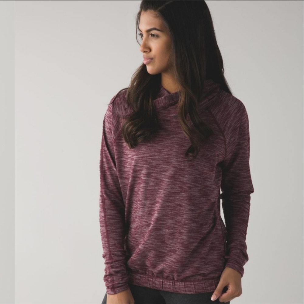 Lululemon Healthy Heart Pullover II Heathered Bordeaux Drama Pre-owned